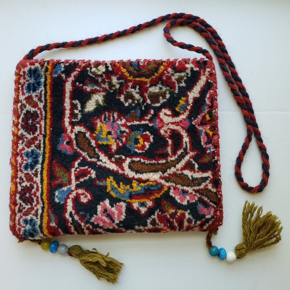 NWOT Unisex Persian carpet bag, beautiful handmade carpet bag from Iran. - Picture 5 of 14